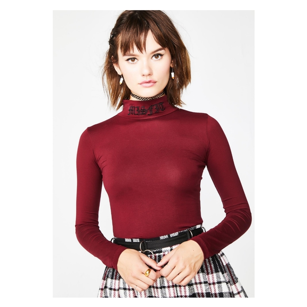 ✦Current Mood Dolls Kill "Misfit" Turtleneck Knit✦